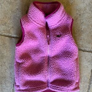 Vineyard Vines Kids Pink Fleece Vest